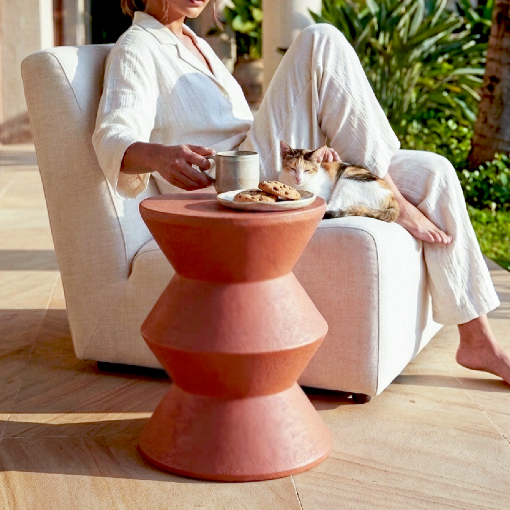 Trikona (Terracotta)