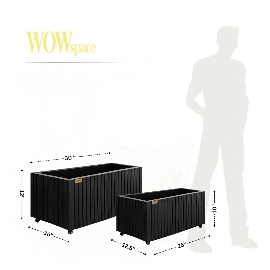 Recta FRP Planter (Brown)