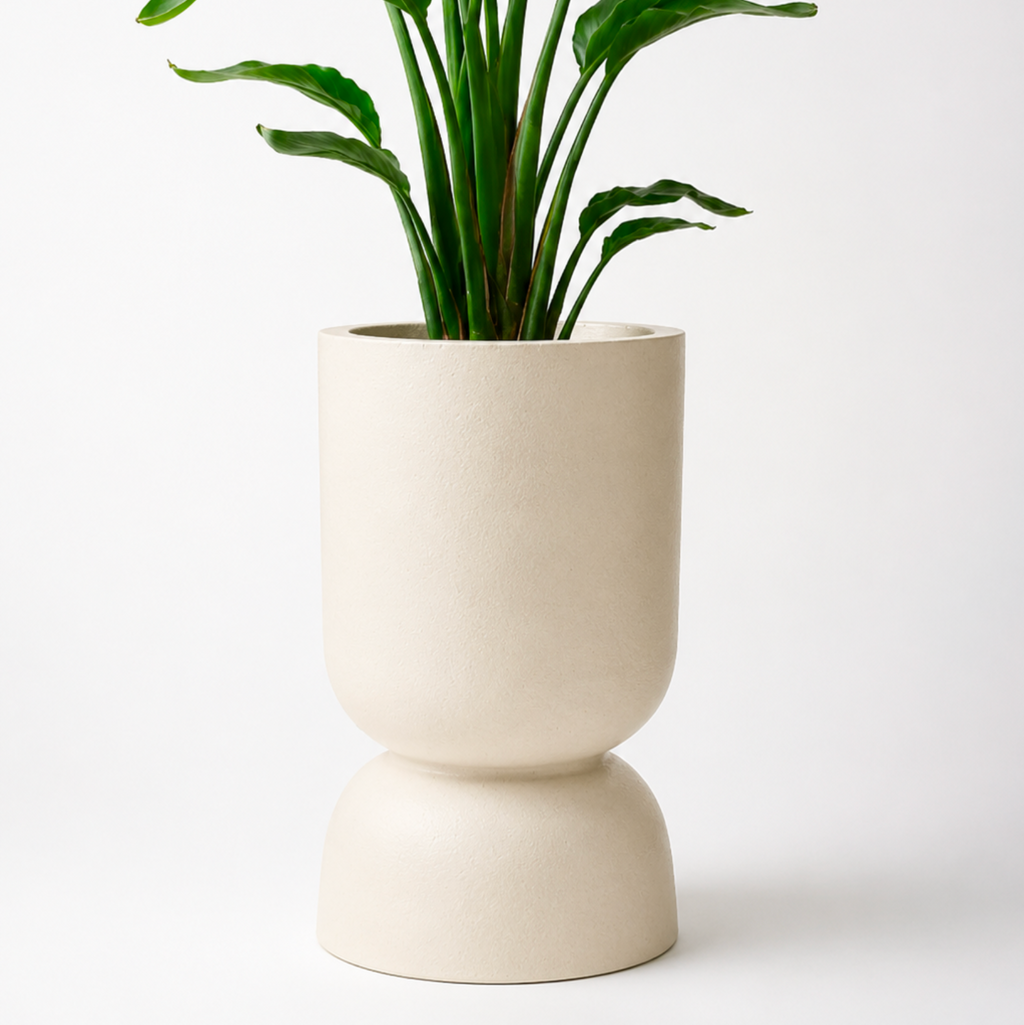 Mandala FRP Planter (Ivory)