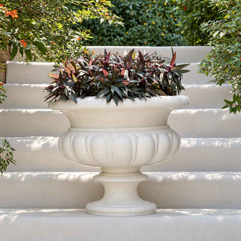 Milano Vintage FRP Planter (Ivory)