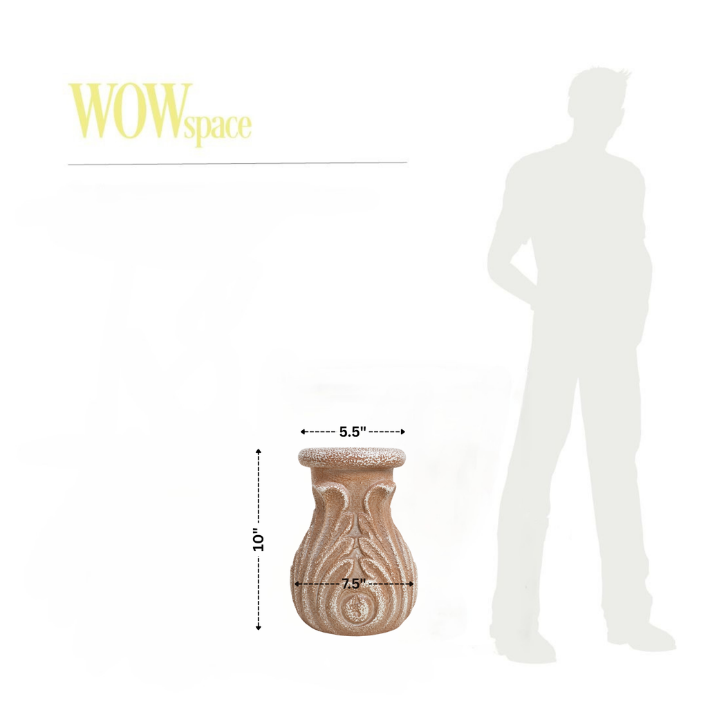 Victoria Vase (Dusty Rose Ivory)