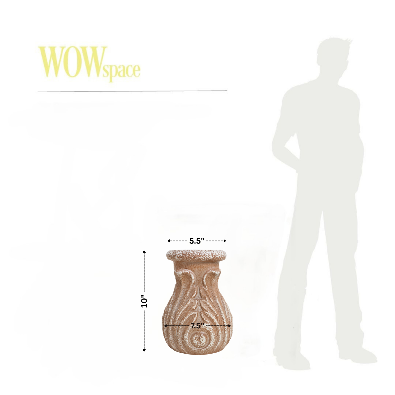 Victoria Vase (Dusty Rose Ivory)