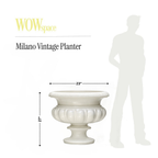 Milano Vintage FRP Planter (Ivory)