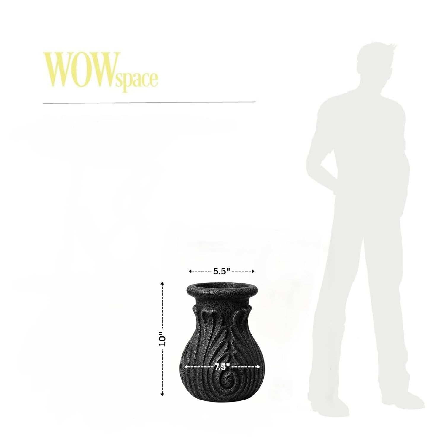 Victoria Vase (Black)