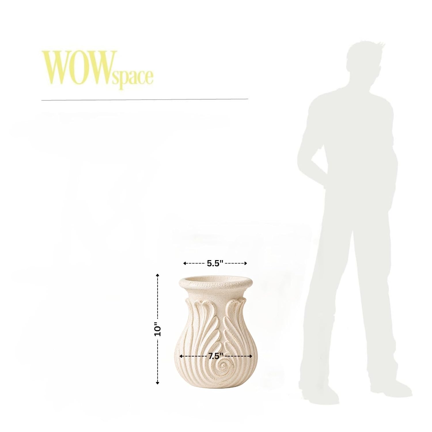 Victoria Vase (Ivory)