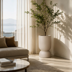 Mandala FRP Planter (Ivory)