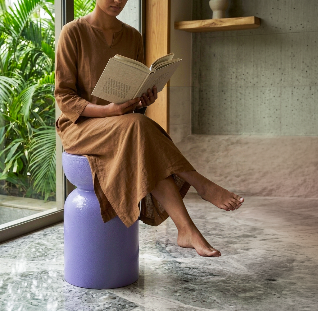 Mandala (Lilac) Pouf