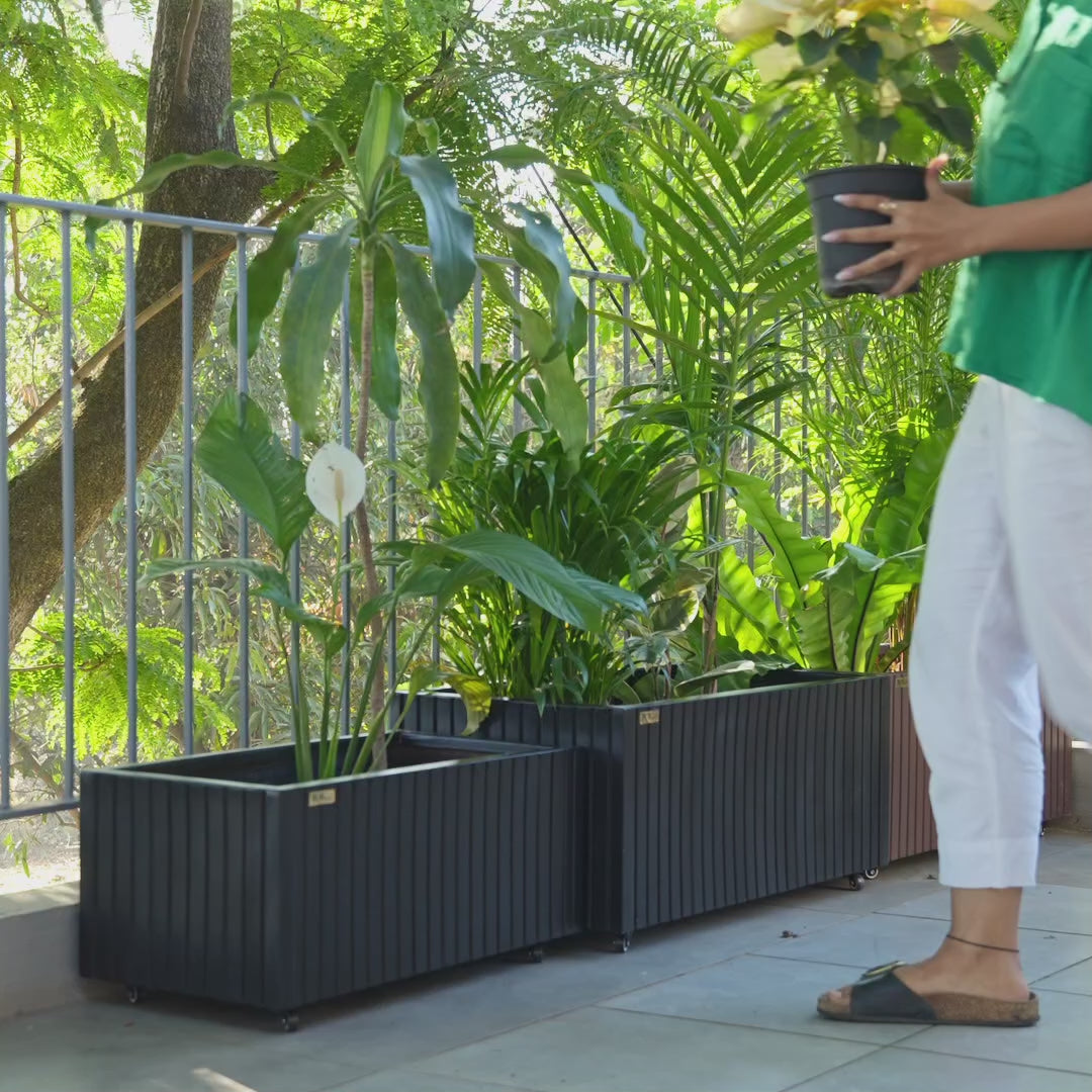 Recta FRP Planter (Black)