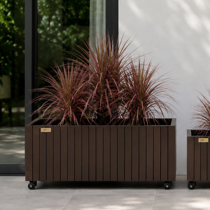 Recta FRP Planter (Brown)